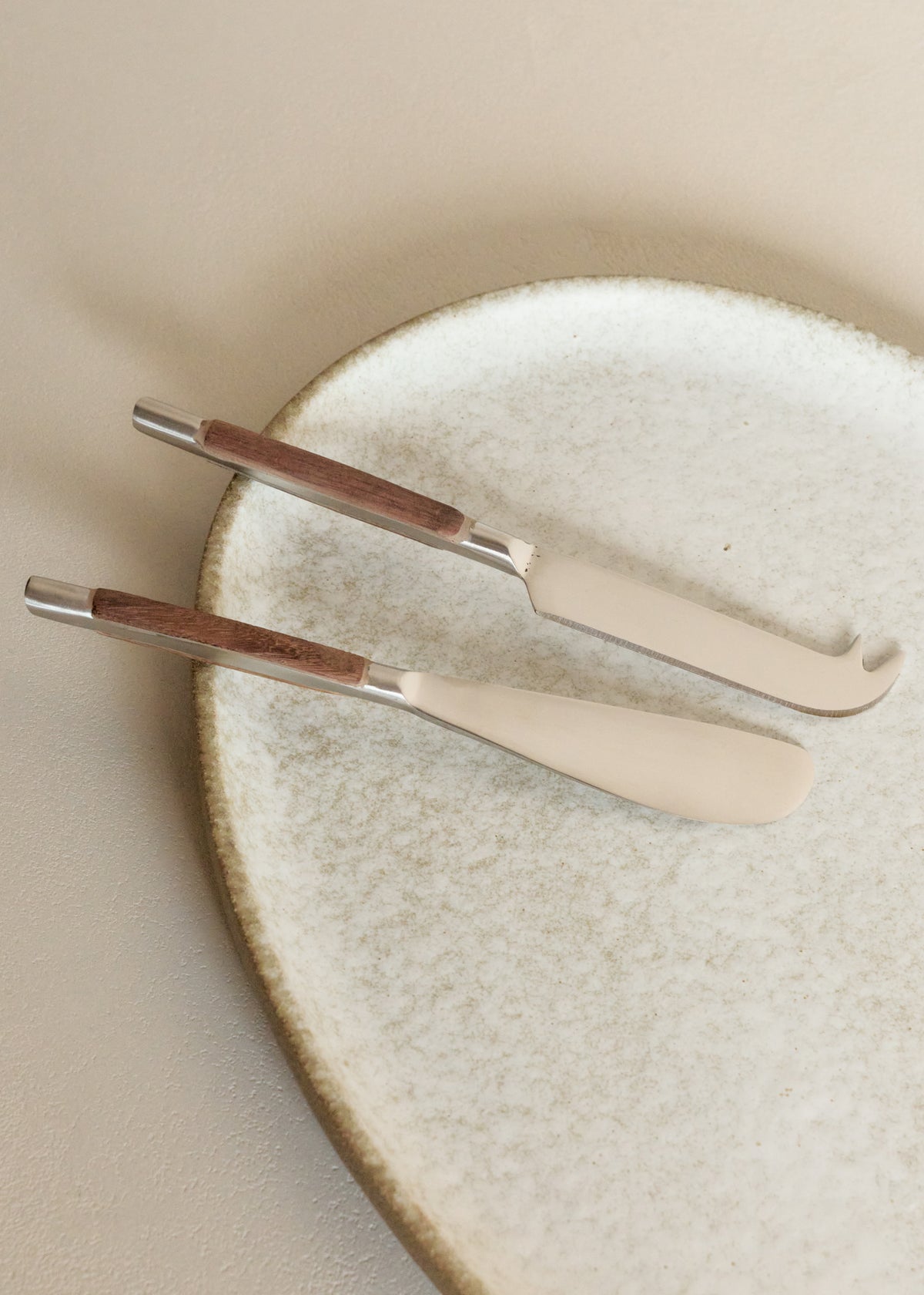Wood Inlay Cheese Knife