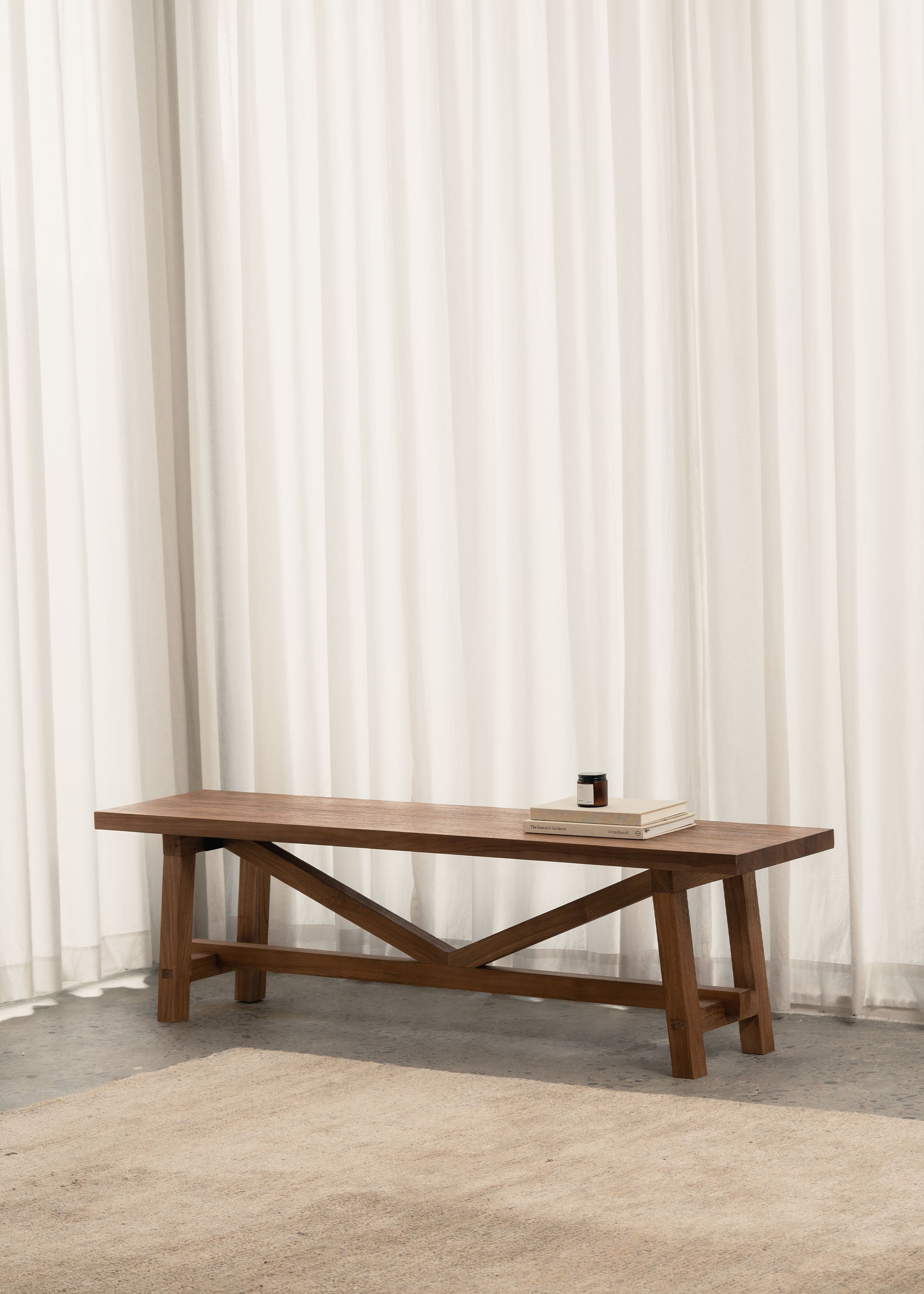 Hani Bench Seat / Dark Teak