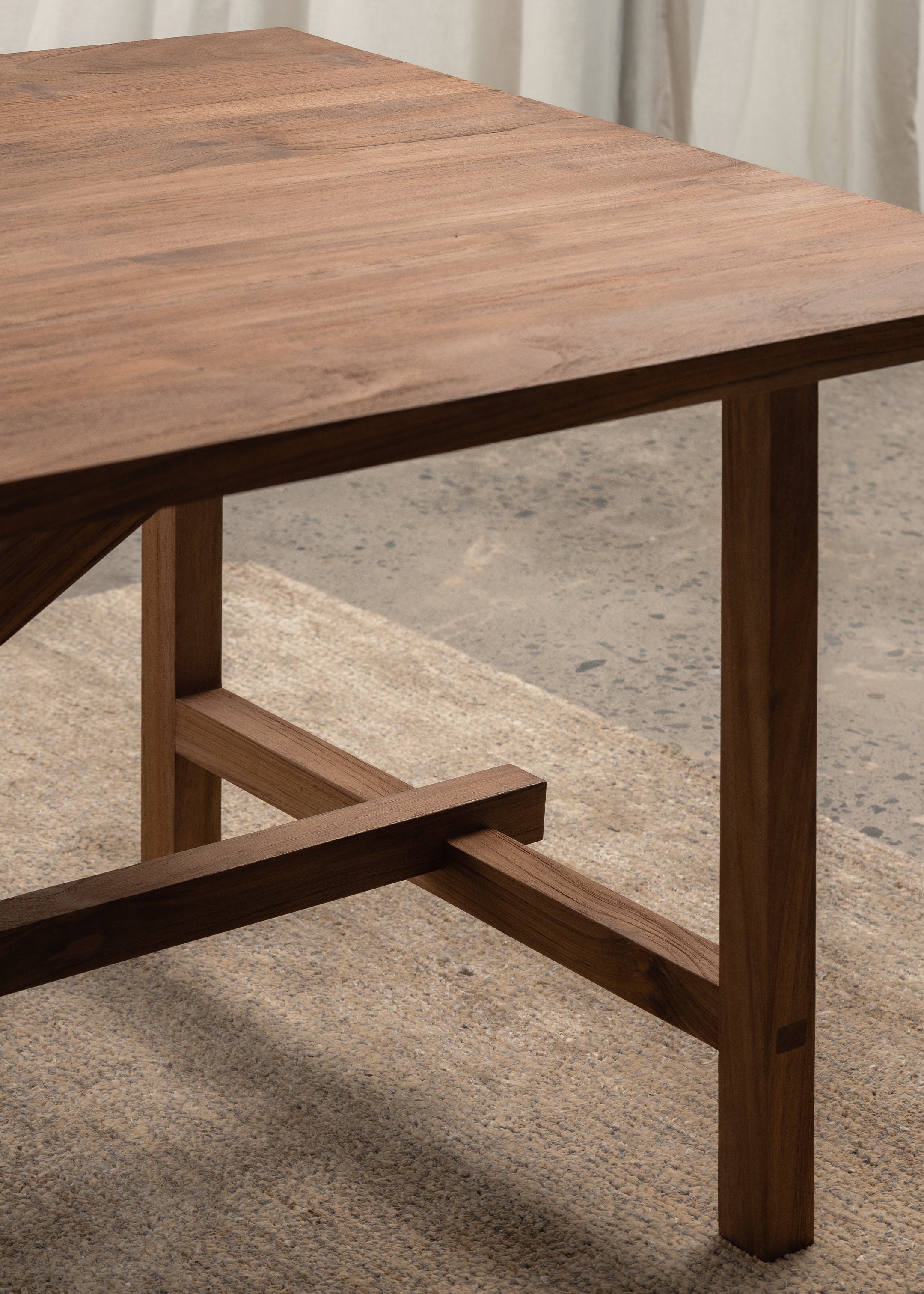 Hani Dining Table / Dark Teak