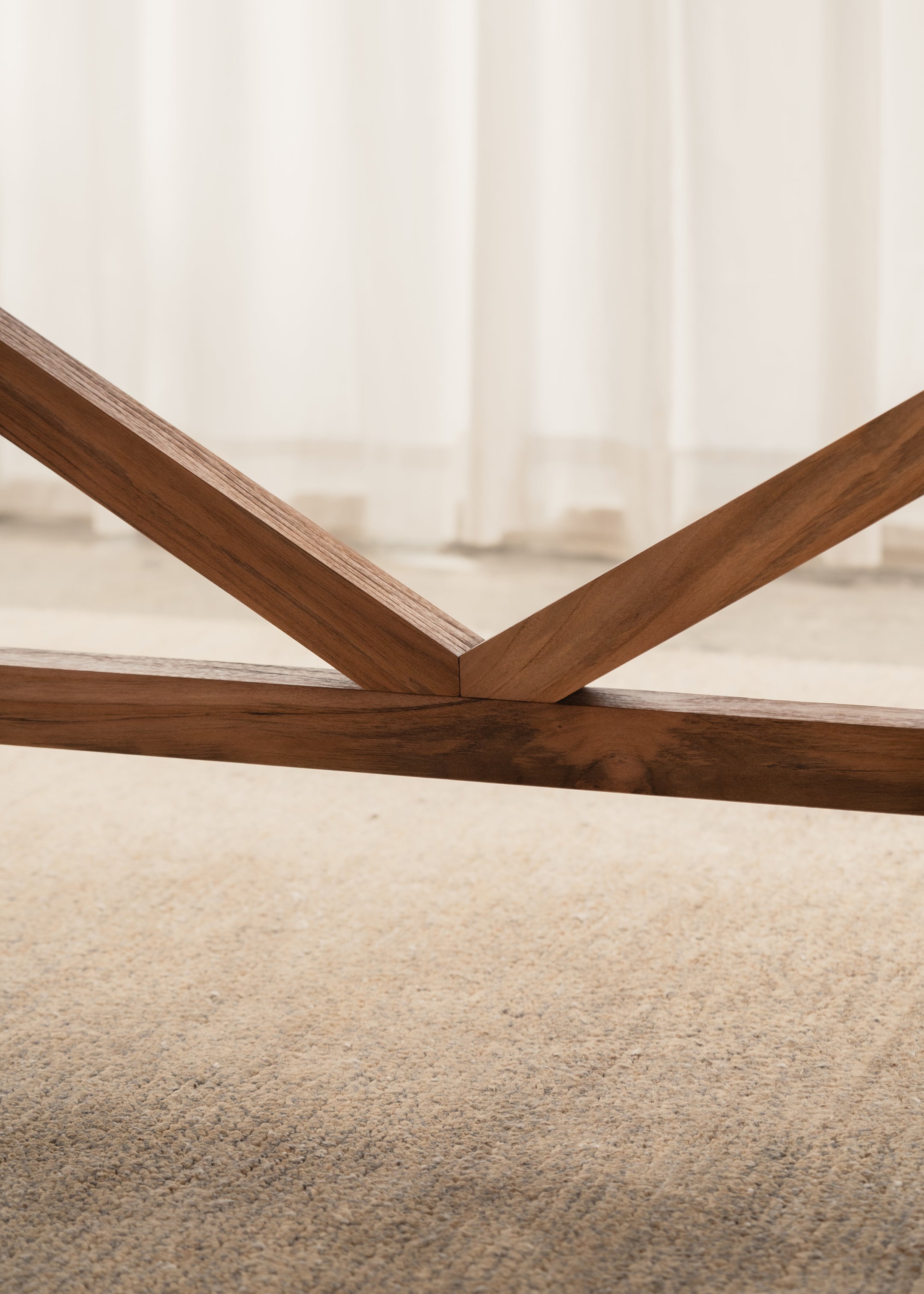 Hani Dining Table / Dark Teak