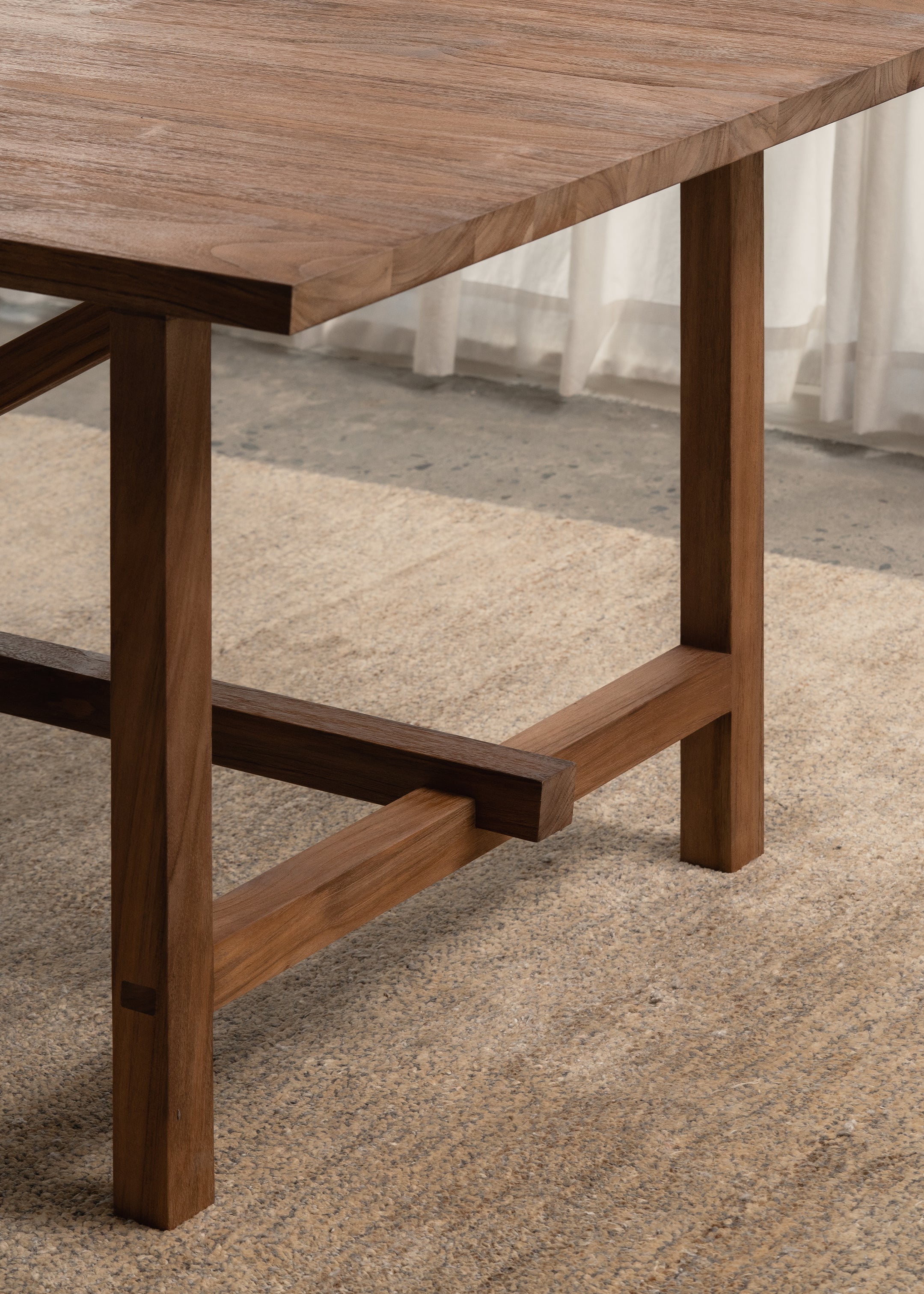 Hani Dining Table / Dark Teak