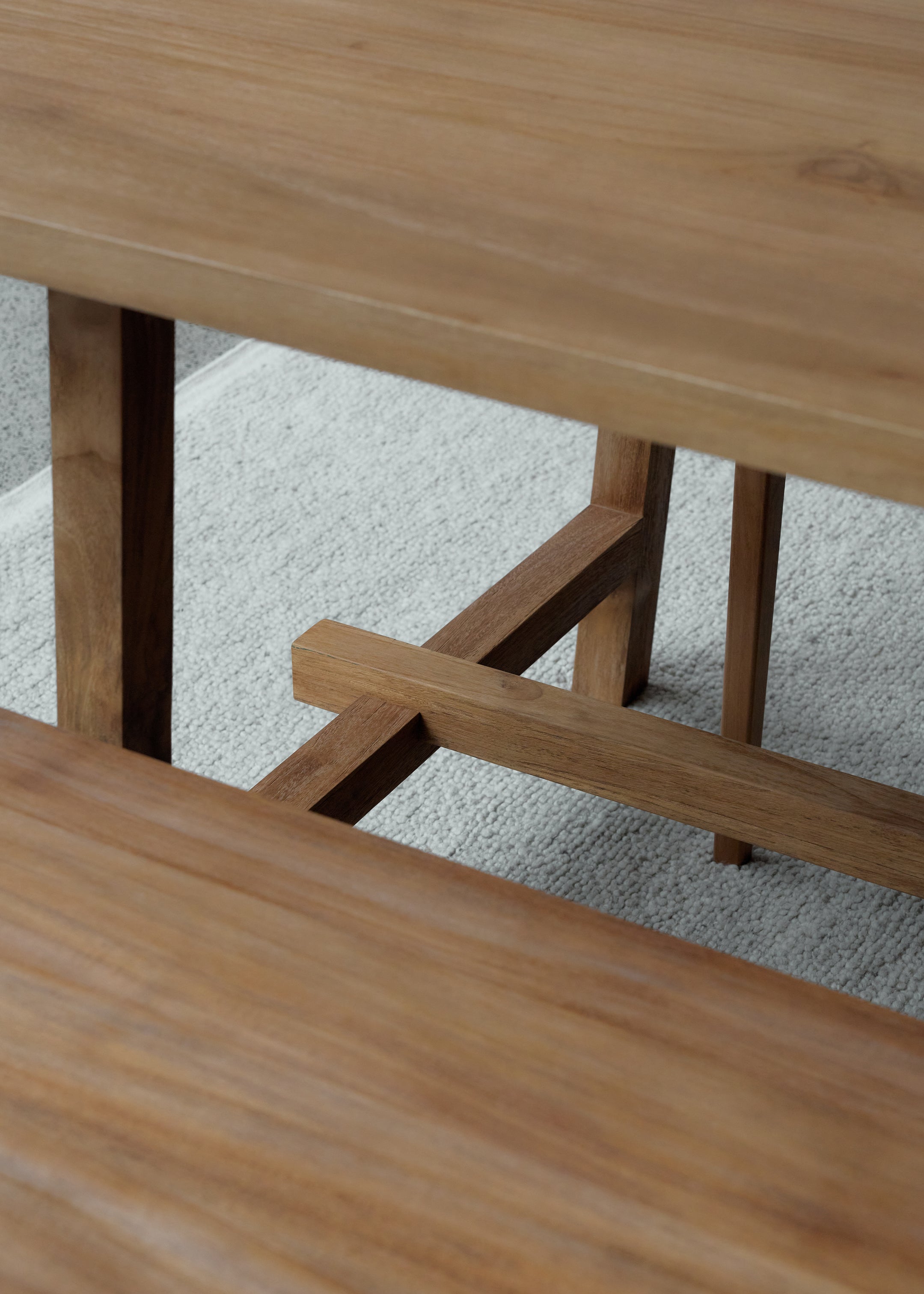 Hani Dining Table / Dark Teak