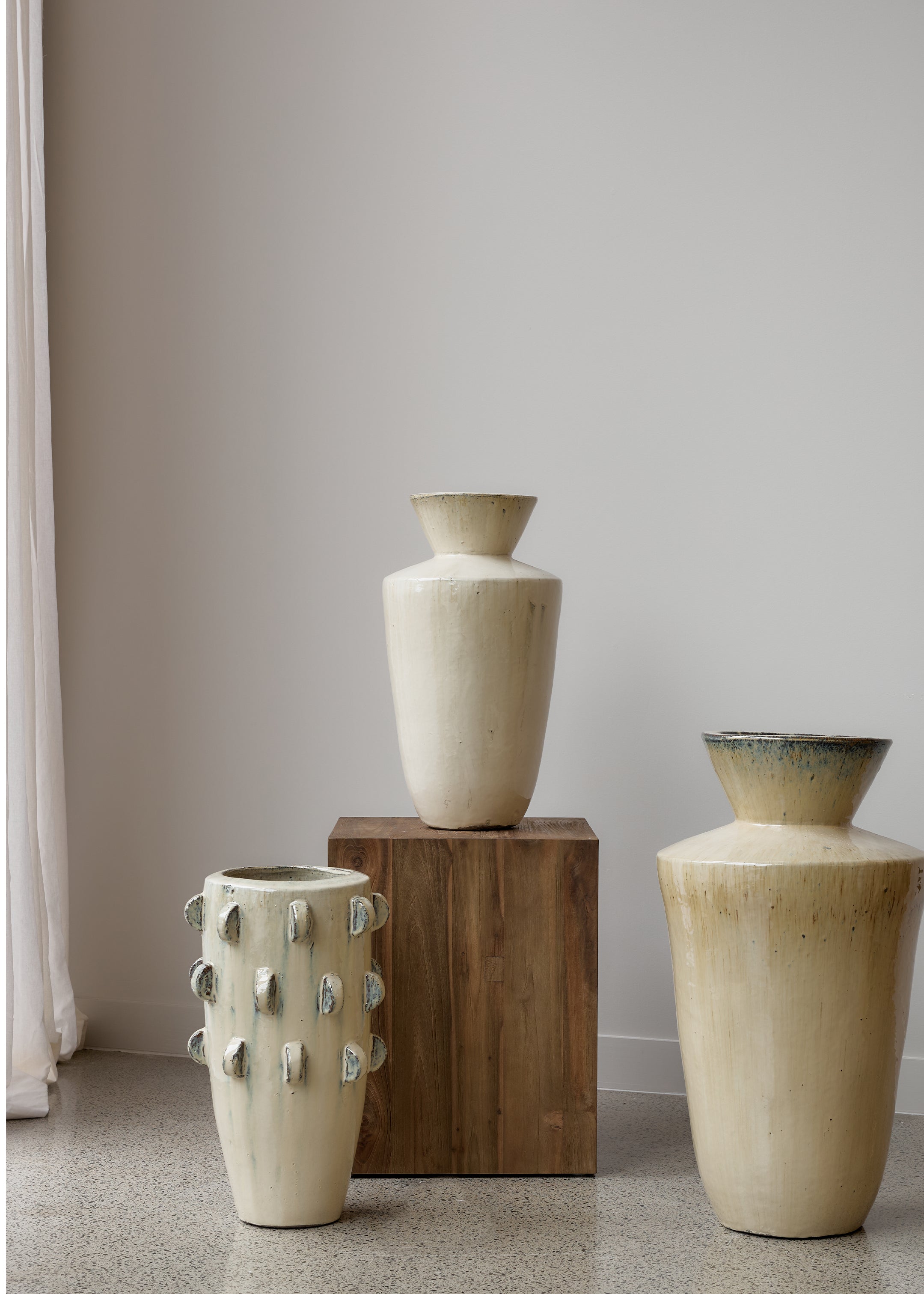 Kars Glazed Pot / Sand
