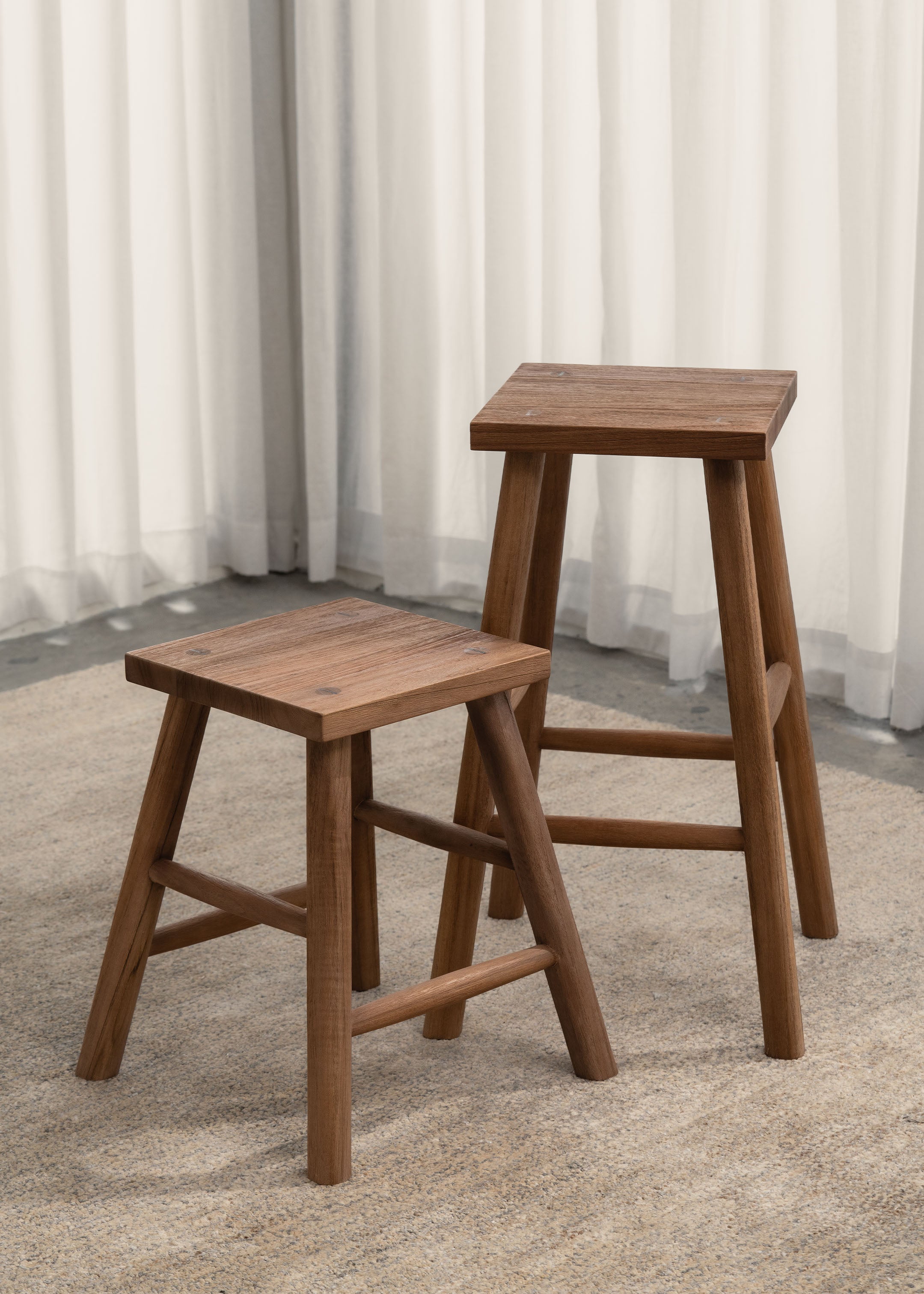 Kiran Stool / Dark Teak