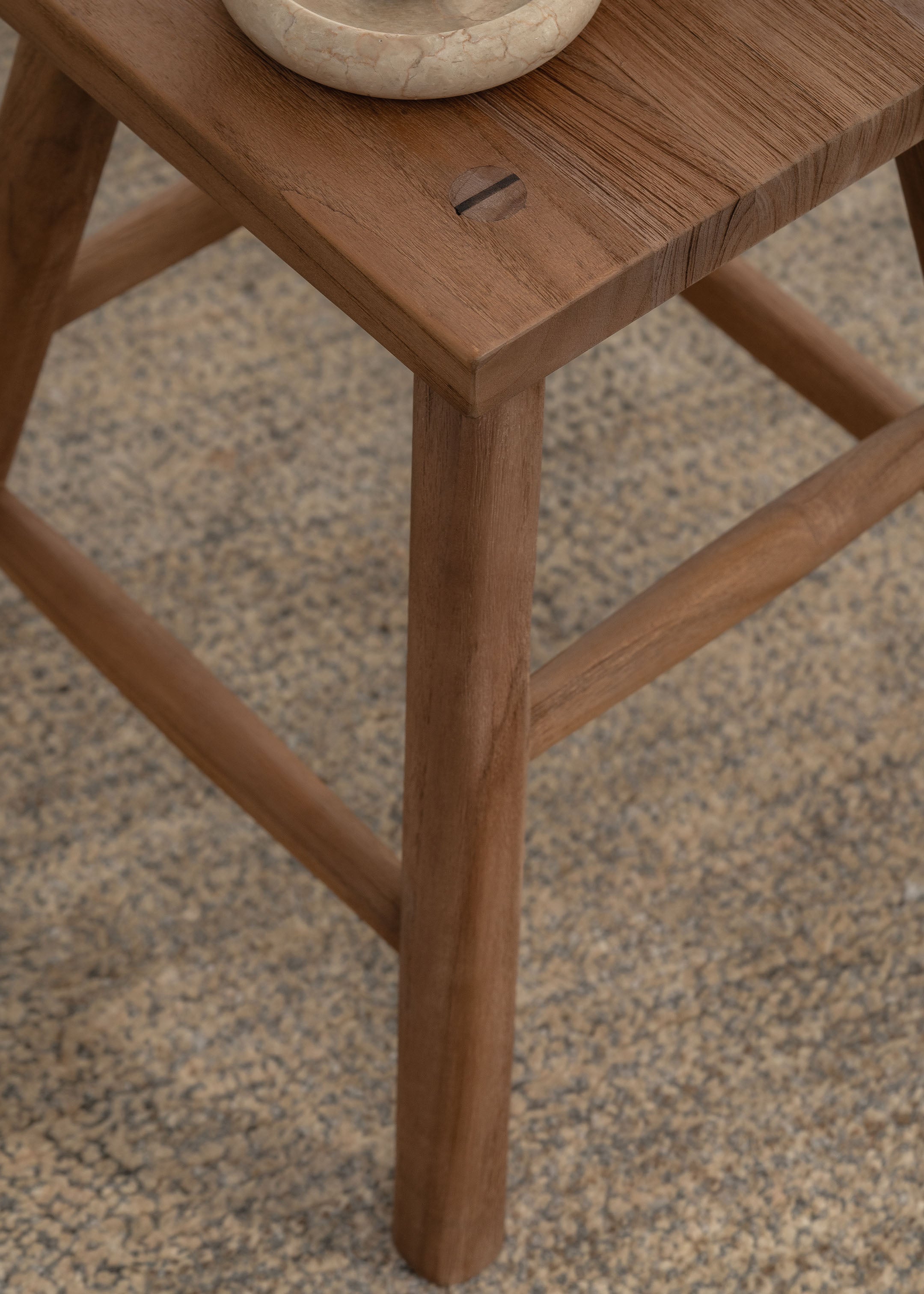 Kiran Stool / Dark Teak