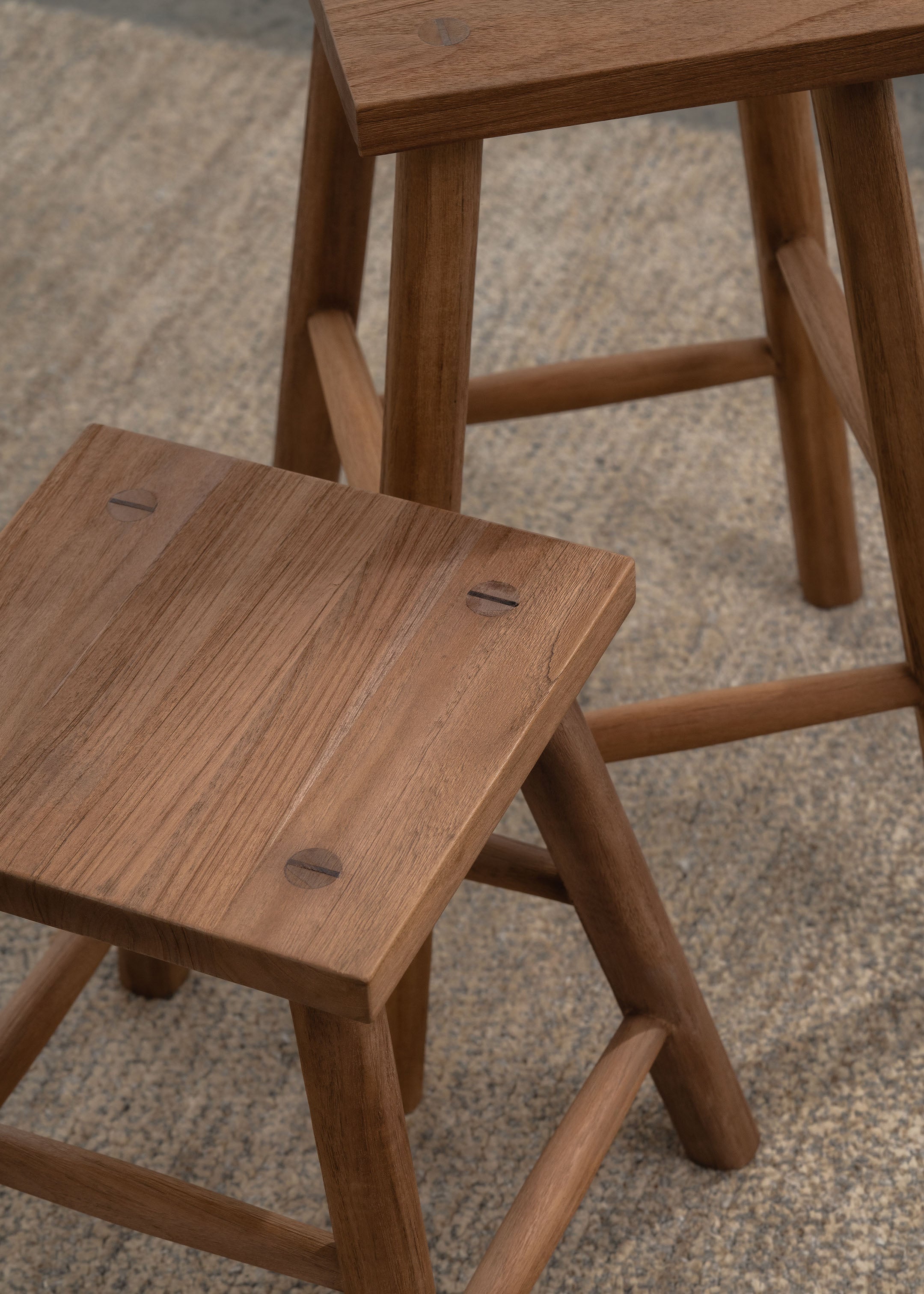 Kiran Stool / Dark Teak