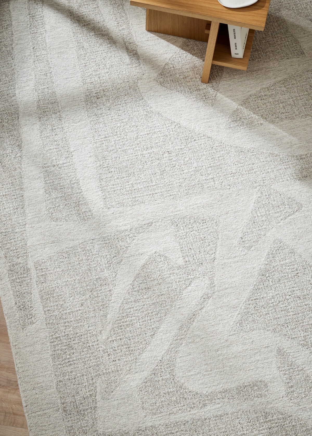 Maya Floor Rug in Oatmeal | Handcrafted Rugs | Kayu Studio