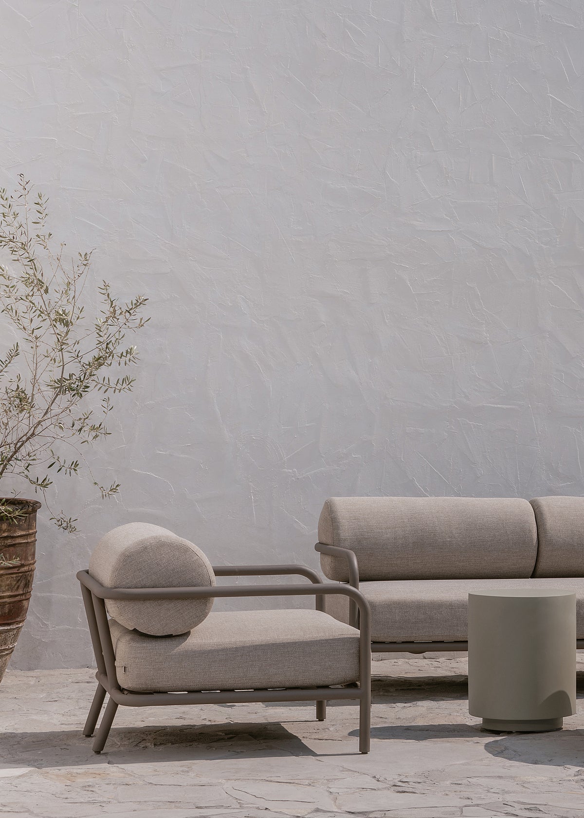 Porto Outdoor Armchair / Khaki