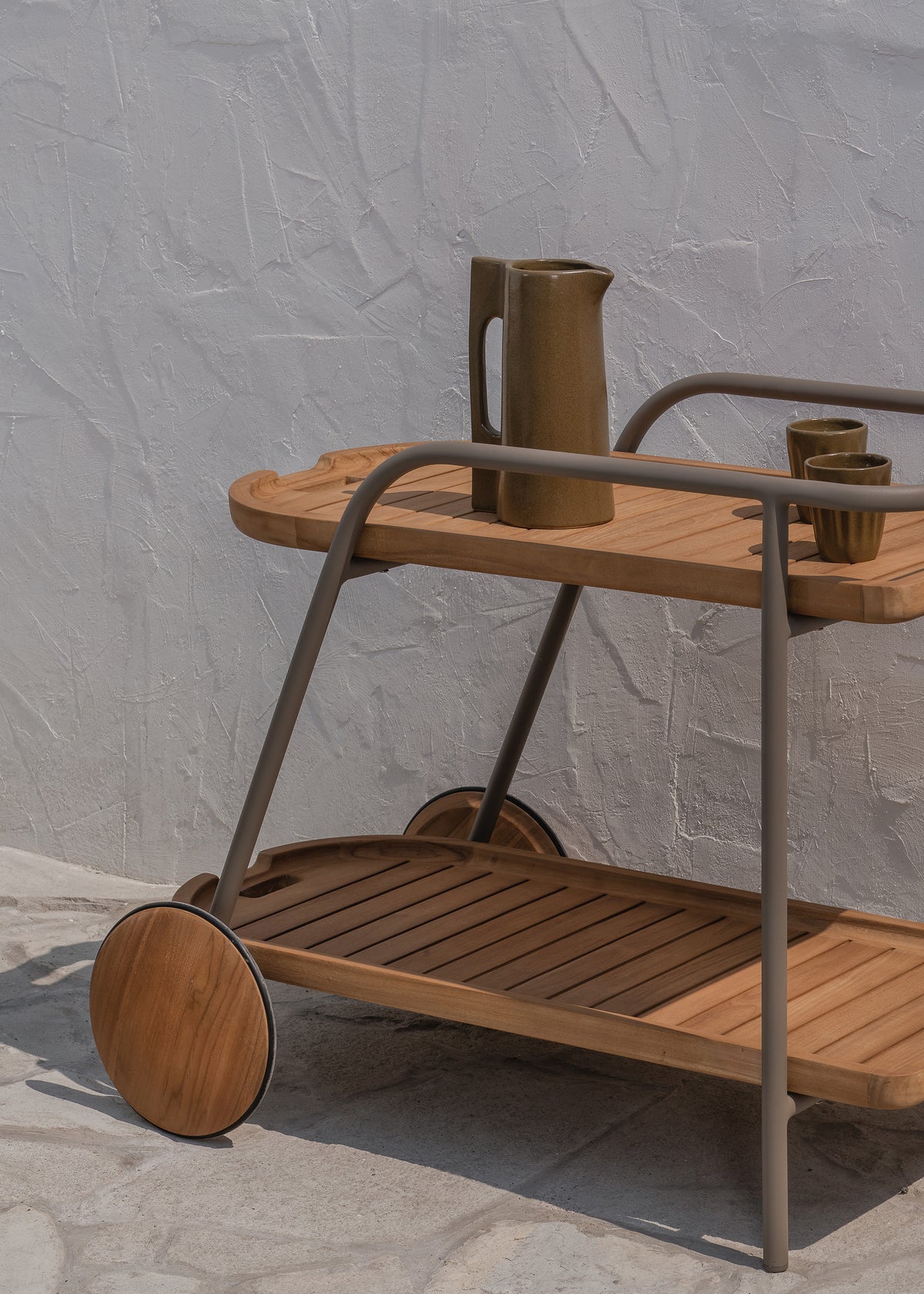 Porto Outdoor Bar Cart / Khaki