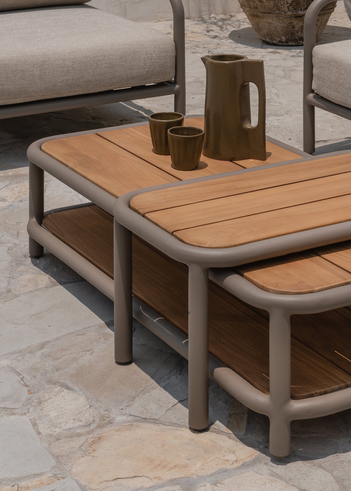 Porto Outdoor Coffee Table / Khaki