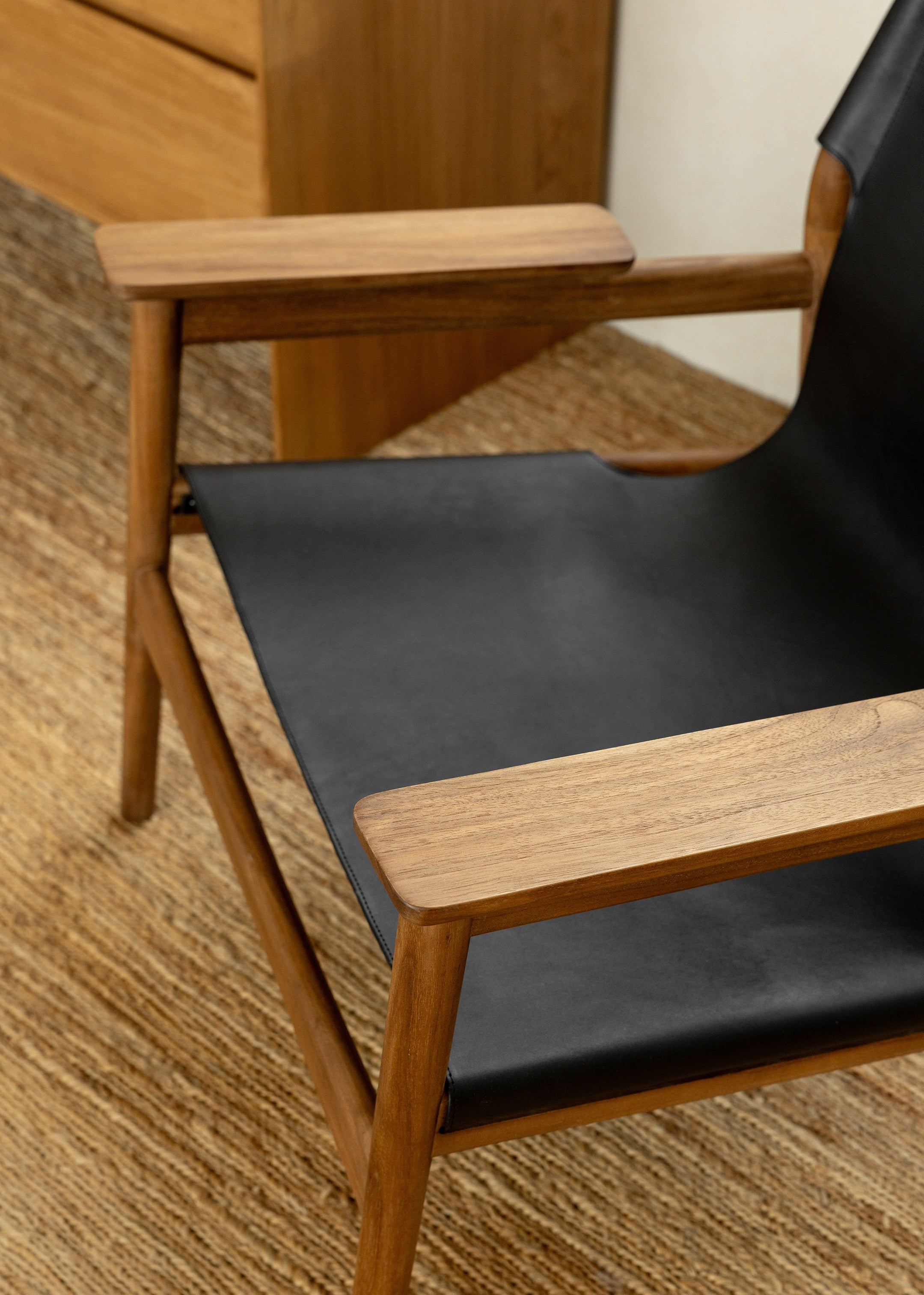 Sana Leather Chair / Black