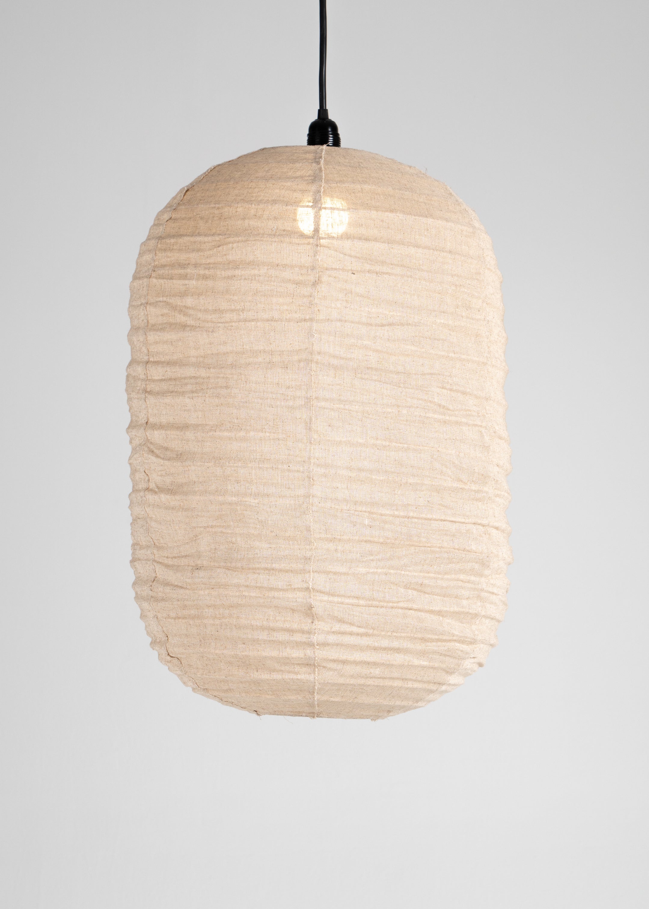 Shanti Linen Lantern / Natural  / Large