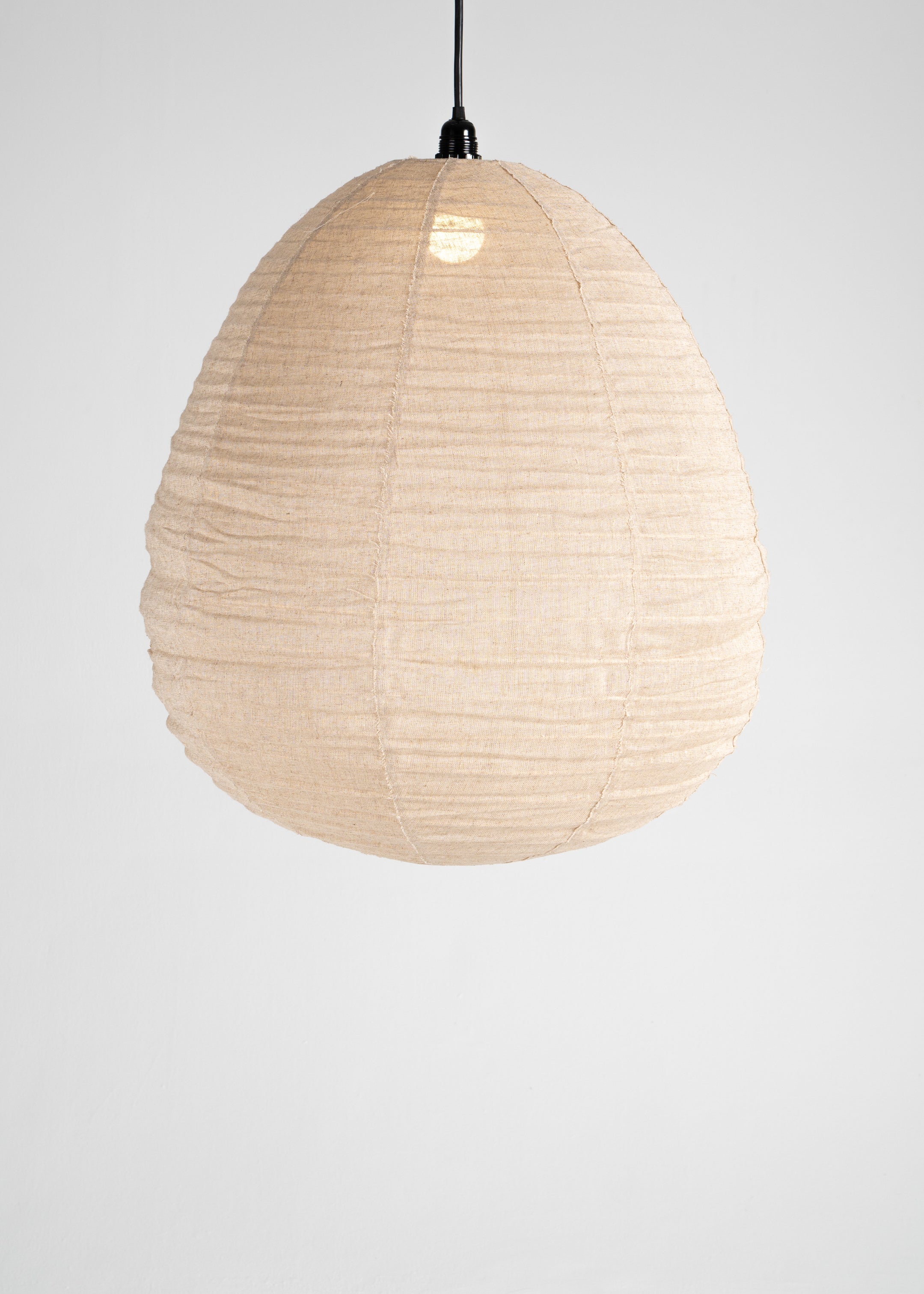 Malam Linen Lantern / Natural / Large
