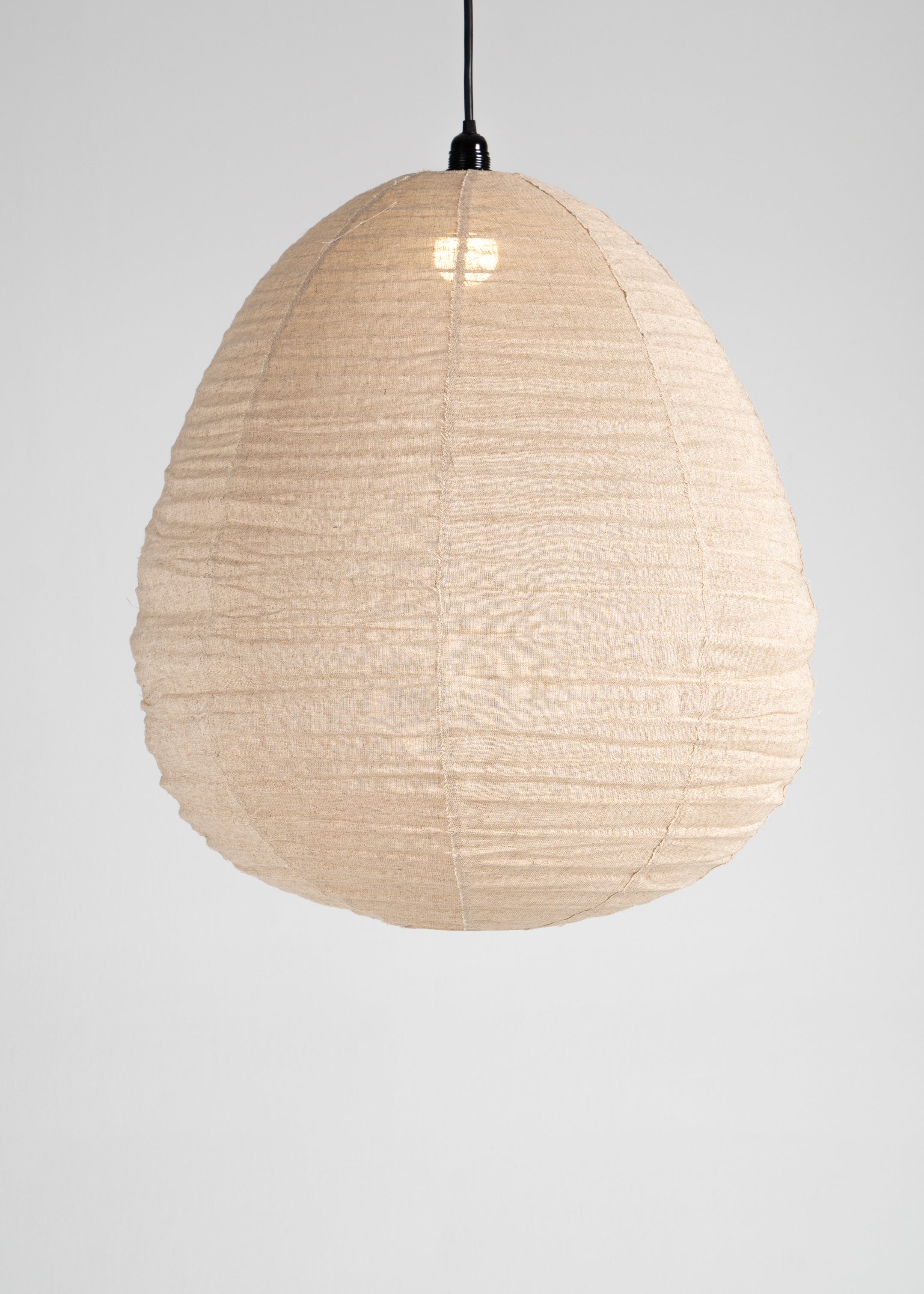 Malam Linen Lantern / Natural / Medium