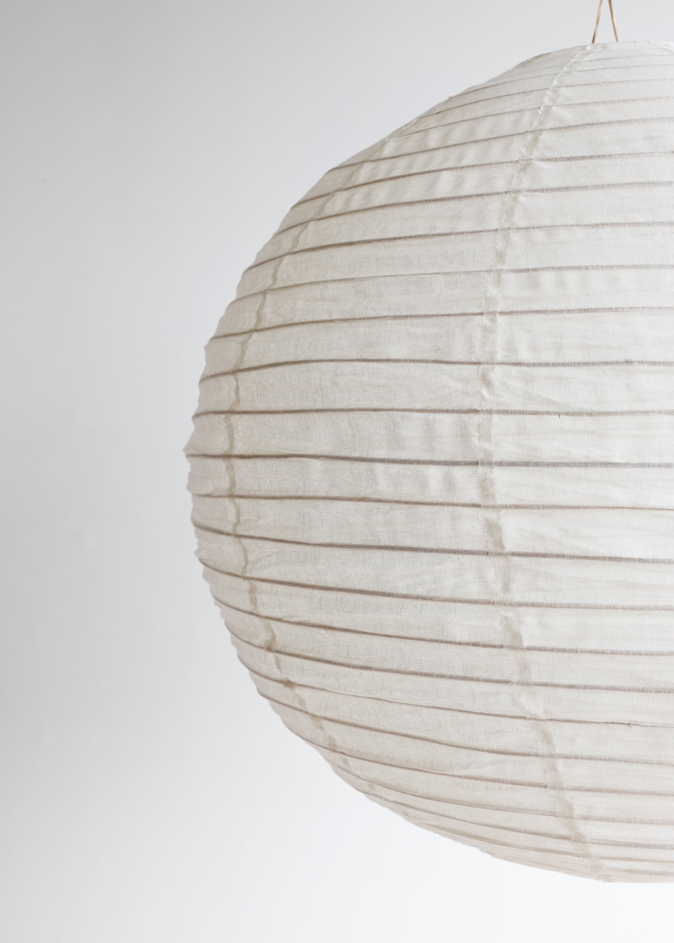 Globe Linen Lantern / Off  White / 100cm