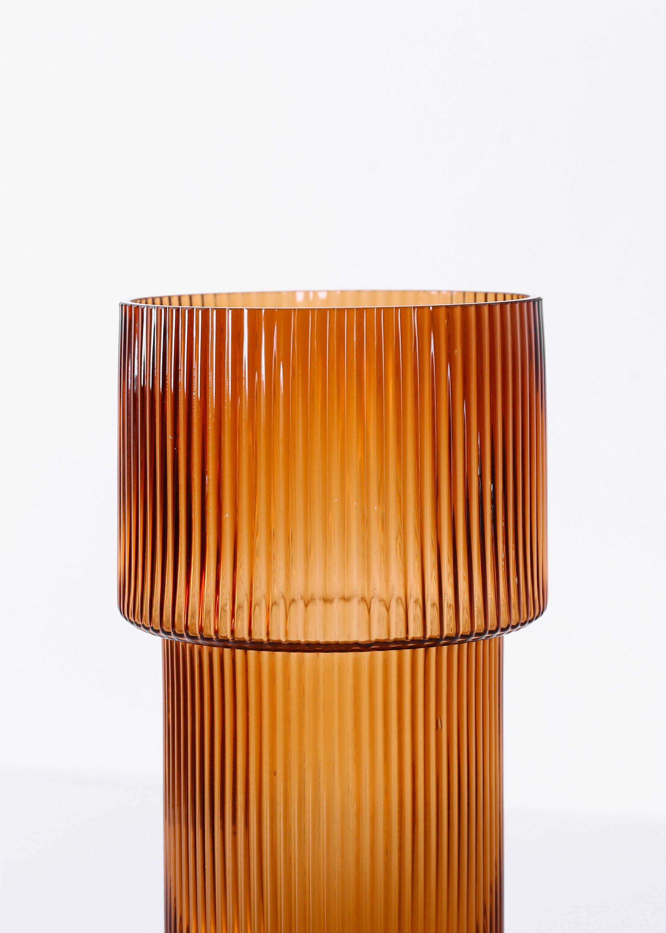 Hubsch Ripple Vase, 281203, Amber, KAYU Studio