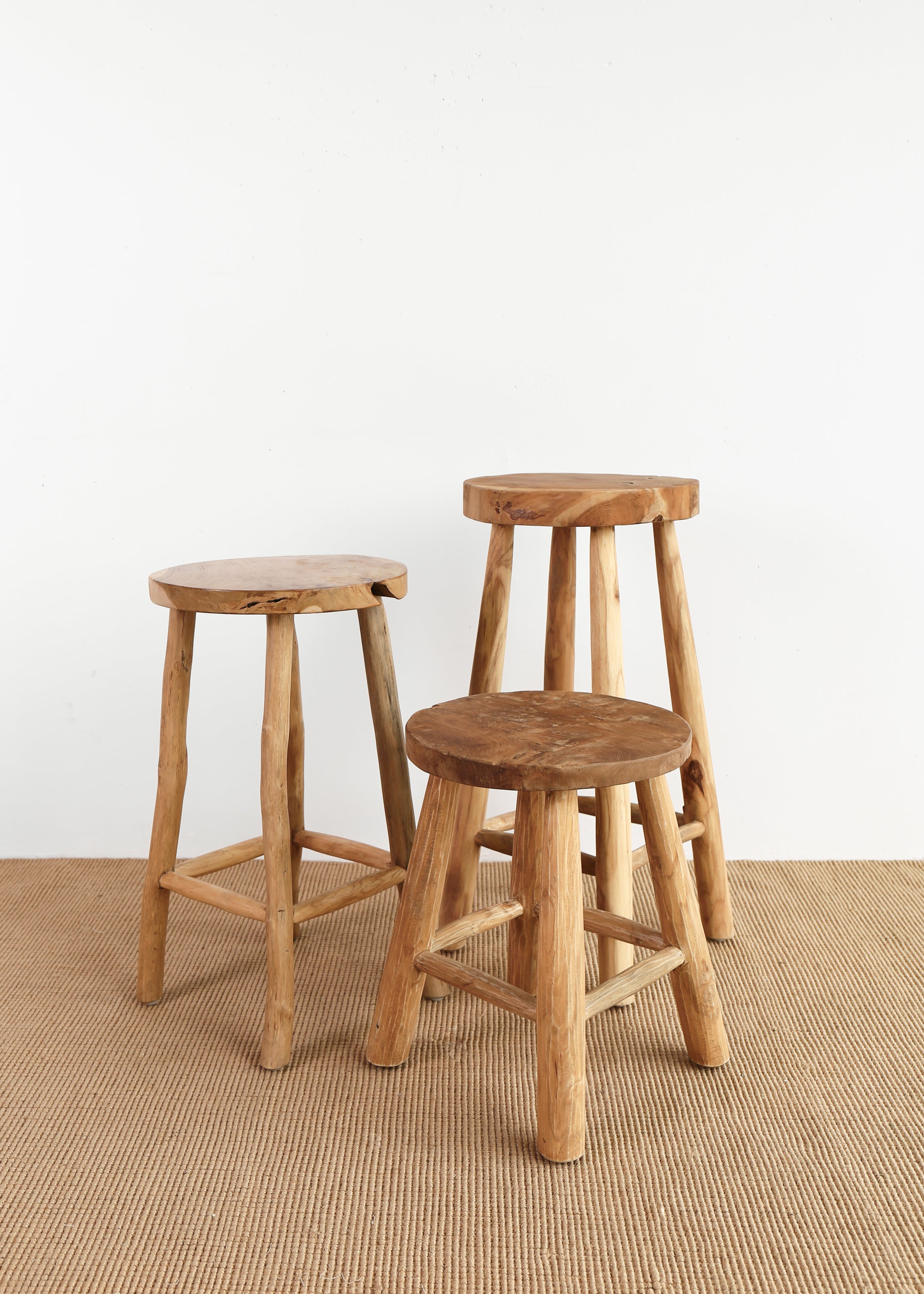 Large discount wooden stool