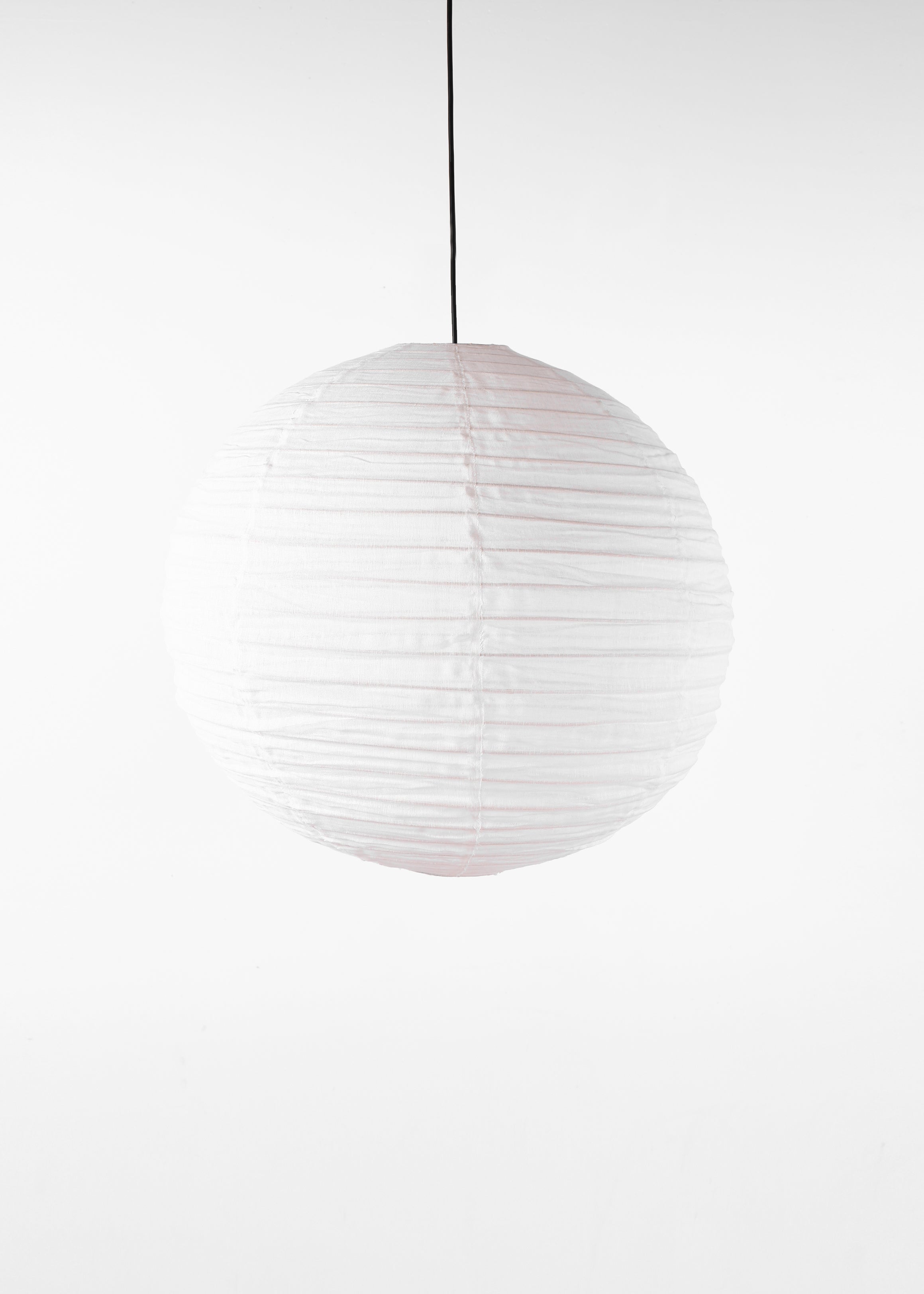 Globe Linen Lantern / Off  White / 70cm