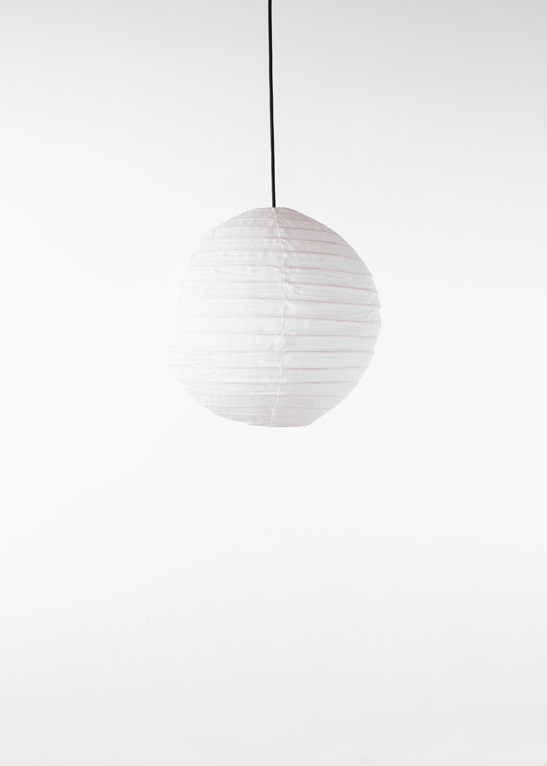Globe Linen Lantern / Off  White / 50cm