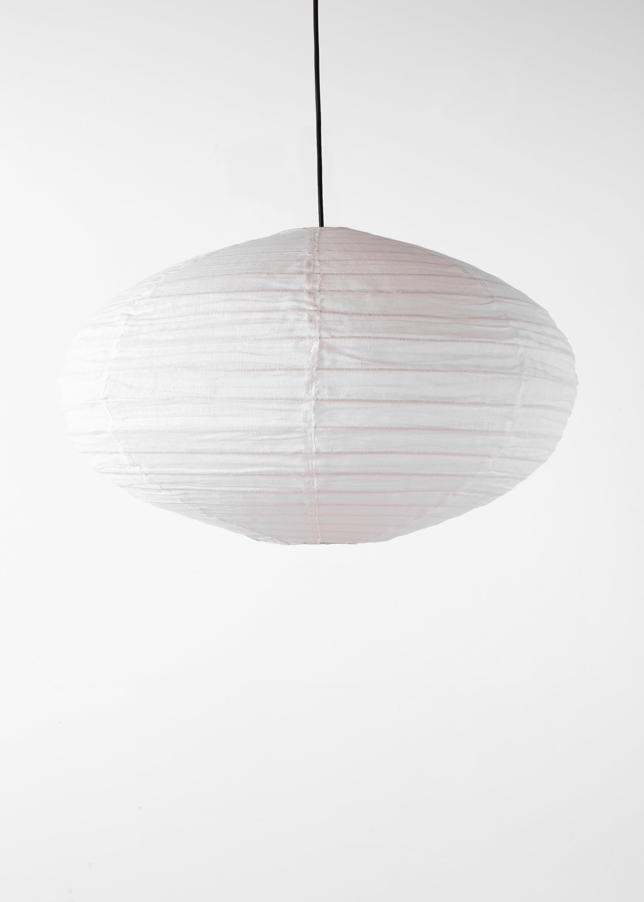 Oval Linen Lantern / Off  White / Large