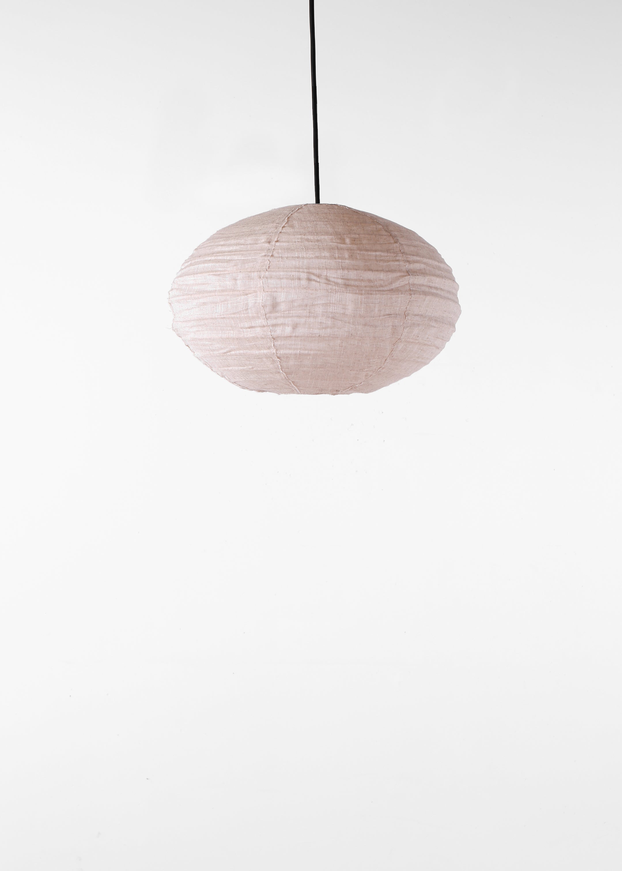 Oval Linen Lantern / Natural / Small