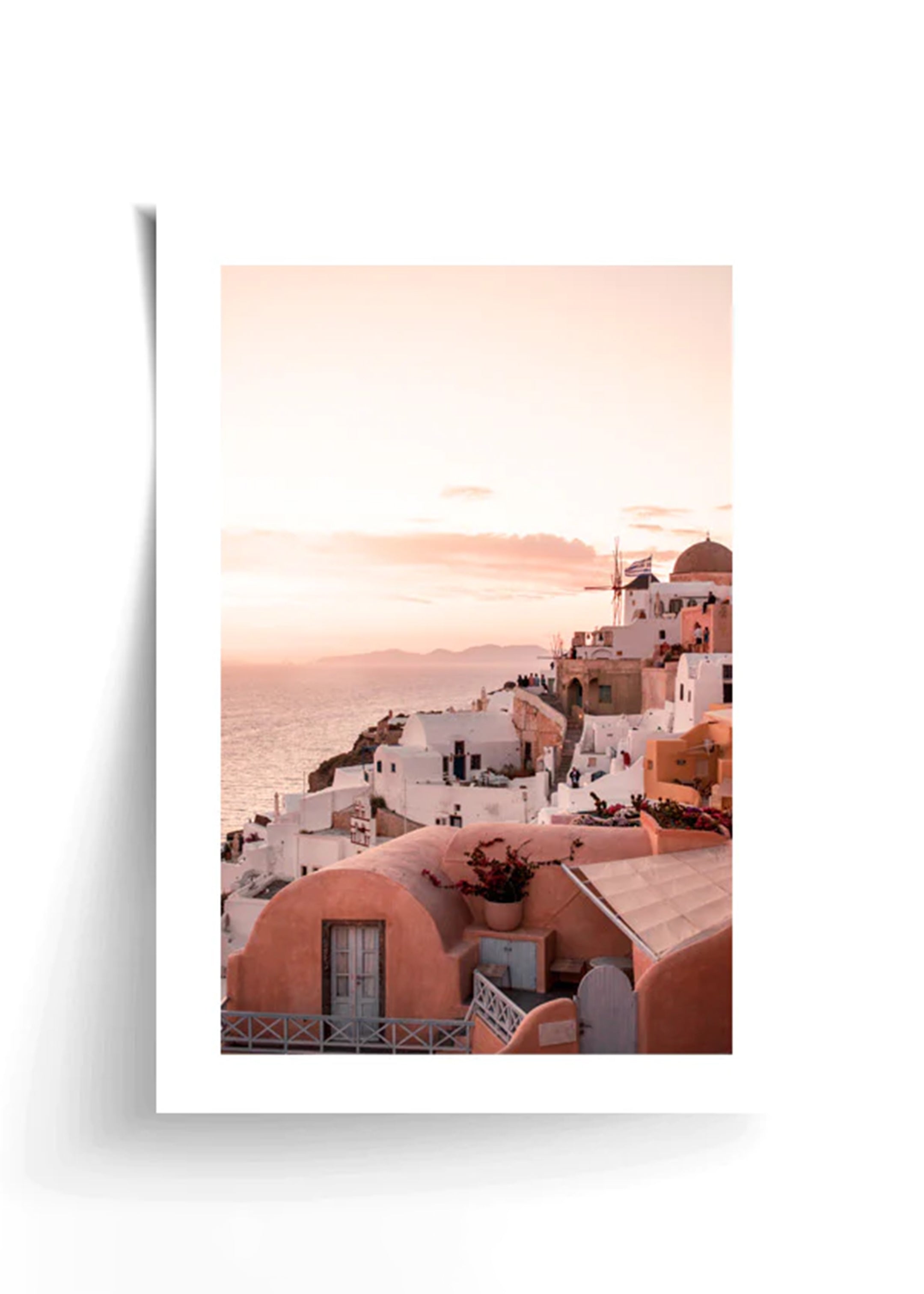 Greece Print White Frame / A1